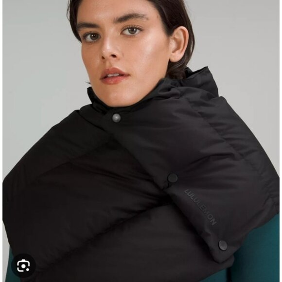 NWOT Lululemon Wunder Puff Scarf Black - Picture 2 of 7